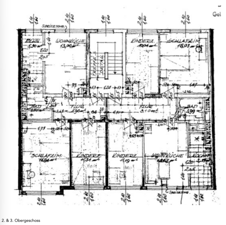 Grundriss 2. & 3. Obergeschoss