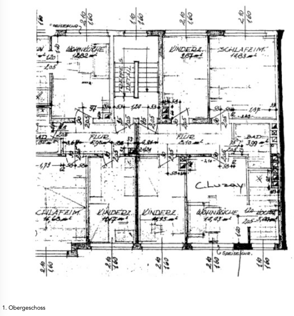 Grundriss 1. Obergeschoss